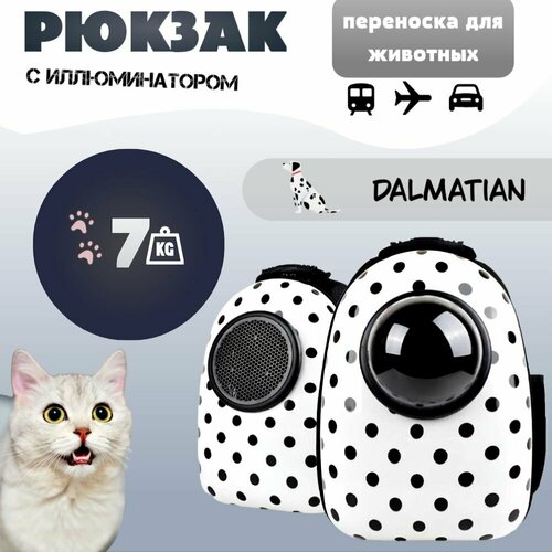 фотография Рюкзак-переноска для мелких животных с иллюминатором / Далматинец, купить за 1898 р