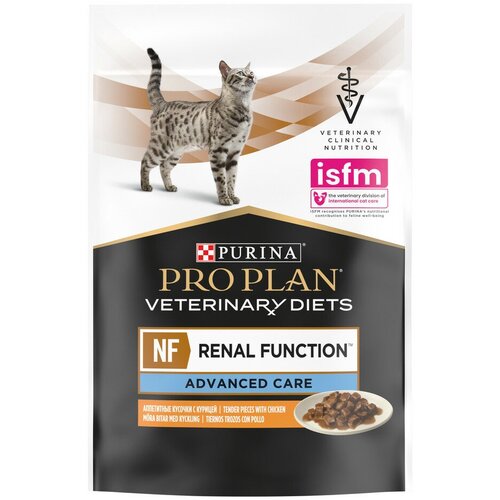 Влажный корм для кошек Purina Pro Plan Veterinary Diets NF Renal Function Advanced Care, поздняя стадия почечной недостаточности, курица, 85 г фотография