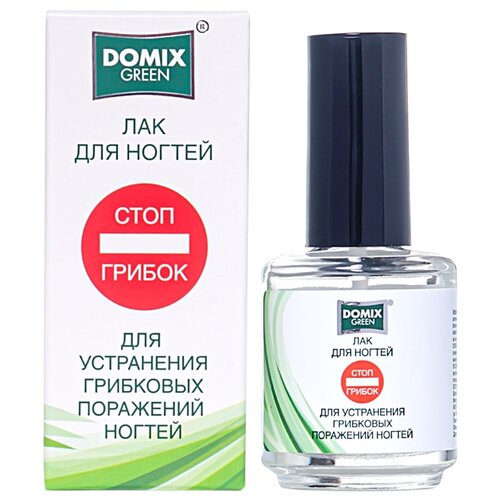 фотография Domix Green лак д/ногтей Стоп грибок, 20 г, 17 мл, купить за 390 р