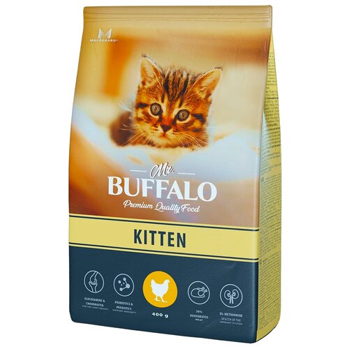 Mr.Buffalo KITTEN для котят с Курицей, 0,4кг фотография