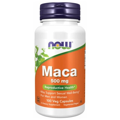 NOW Maca 500 mg 100 caps / Нау Мака 500 мг 100 капс фотография