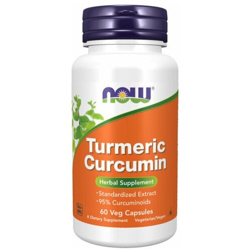 NOW Curcumin Extract 95% 665 mg 60 caps / Нау Куркумин Экстракт 95% 665 мг 60 капс фотография