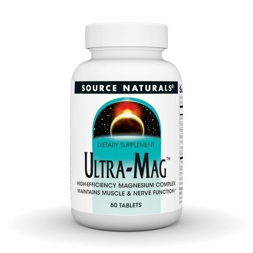 Source Naturals Ultra-Mag (Магниевый комплекс с витамином B6) 60 таблеток фотография