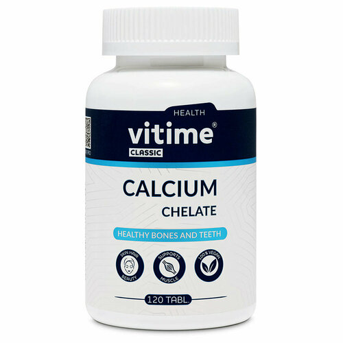 Витайм Кальций Хелат 120 таблеток ( Vitime Classic Calcium Chelate ) для прочности костей и зубов фотография