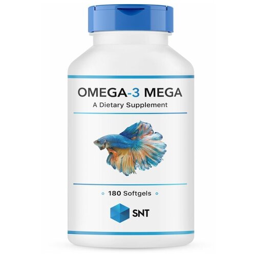 Swiss Nutrition Technology SNT Omega-3 Mega 330/220 softgels 180 капсул фотография