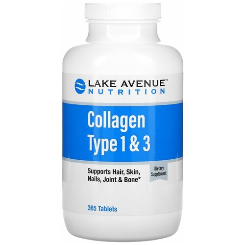 Таблетки Lake Avenue Collagen Type 1&3, 363 г, 365 шт. фотография