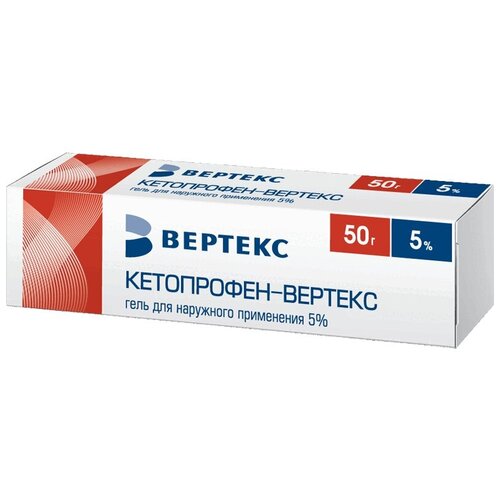 Кетопрофен гель д/нар. прим., 5%, 50 г фотография