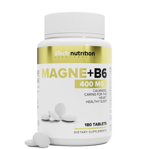 Магний +В6 / MAGNE+ В6 aTech nutrition 180 таблеток фотография