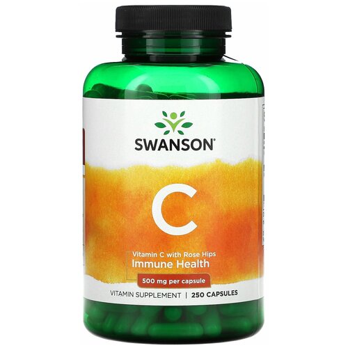 Swanson Vitamin C W/Rose Hips 500 mg 250 капс фотография