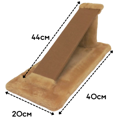 Когтеточка ковровая с пропиткой горка L / когтеточка для кошек / когтеточка доска фотография
