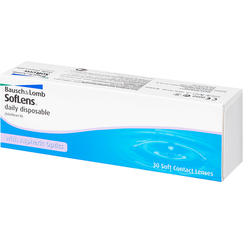 Контактные линзы Bausch & Lomb Soflens Daily Disposable, 30 шт., R 8,6, D -2 фотография