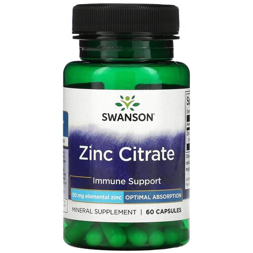 Zinc Citrate, 50 мг, 50 г, 60 шт. фотография