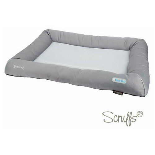 Лежак для собак и кошек Scruffs Cool Bed  охлаждающий 75х53х12 см 75 см 53 см серый 12 см фотография