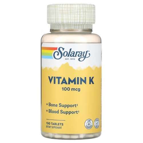 Solaray Vitamin K (Витамин К) 100 мкг 100 таблеток фотография