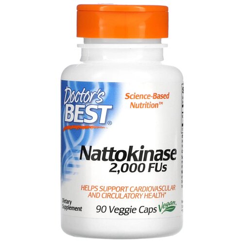 Nattokinase/ 2000 FUs / 90 veg caps / Наттокиназа /2000 ед. / 90 капсул фотография