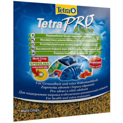 Сухой корм  для  рыб, ракообразных Tetra TetraPro Algae, 18 мл, 12 г фотография