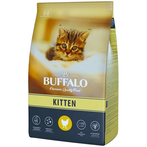 Сухой корм для котят Mr.Buffalo Kitten с курицей, 400 г фотография