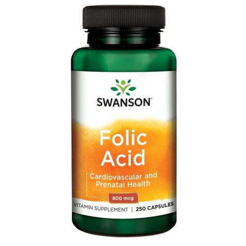 Folic Acid, 800 мкг, 150 мл, 100 г, 250 шт. фотография