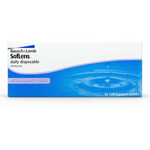 Контактные линзы Bausch & Lomb Soflens Daily Disposable, 30 шт., R 8,6, D -1,5 фотография