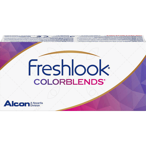 Контактные линзы Fresh Look ColorBlends, 2 шт., R 8,6, D 0, ADD: средняя, blue фотография