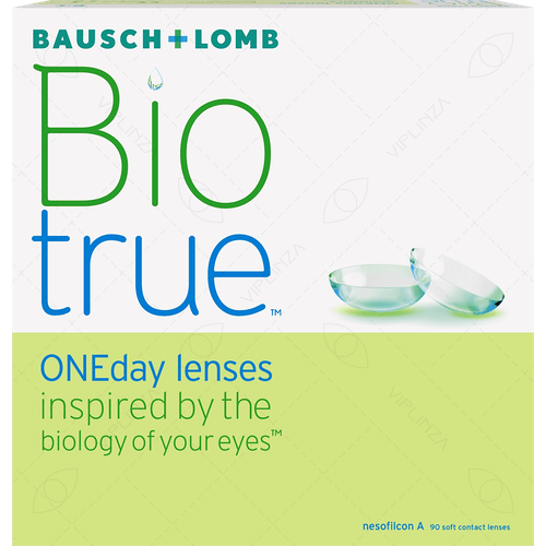 Контактные линзы Bausch & Lomb Biotrue ONEday, 90 шт., R 8,6, D -2, 1 уп. фотография