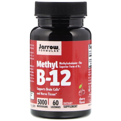 Таблетки Jarrow Formulas Methyl B-12, 50 г, 5000 мкг, 60 шт. фотография