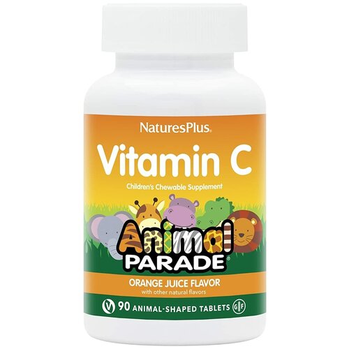 Nature's Plus Animal Parade, vitamin витамин C,90 жевательных таблеток в форме животных. фотография