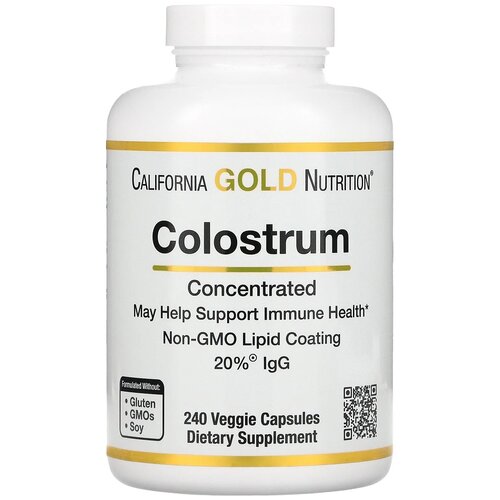 California Gold Nutrition Colostrum вег. капс., 0.2 г, 240 шт. фотография