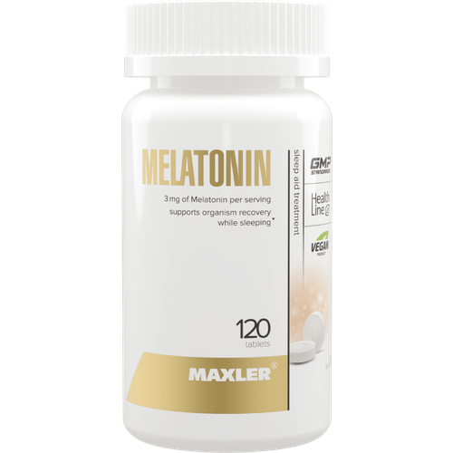 Maxler Melatonin таб., 3 мг, 65 г, 120 шт. фотография