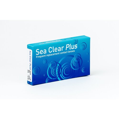 Контактные линзы Gelflex Sea Clear Plus, 3 шт., R 8,6, D -16, 1 уп. фотография