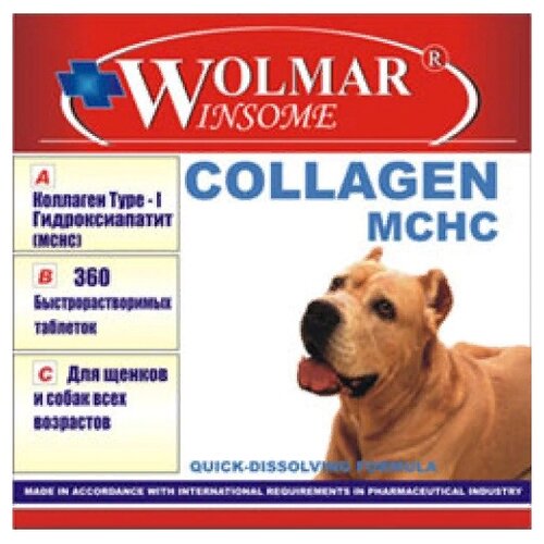 Кормовая добавка Wolmar Winsome Collagen MCHC , 360 таб. фотография