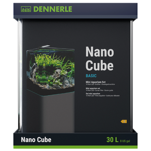 Аквариум Dennerle Nano Cube Basic 30 литров (в комплекте фильтр, освещение) фотография